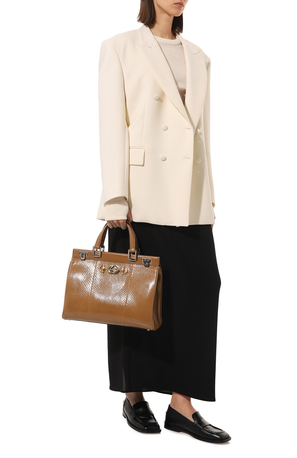 Сумка zumi medium из кожи питона GUCCI, арт. 564714 LJM0X, фото 7