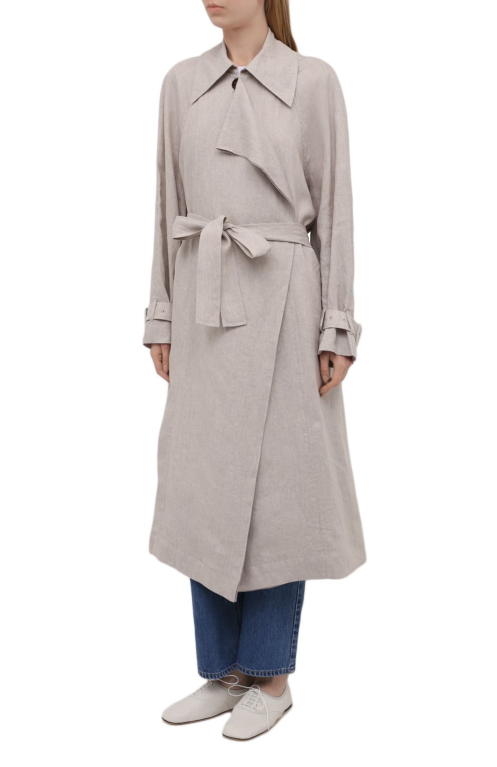 Льняной плащ LOW CLASSIC, арт. L0W21SS_CT03BE, фото 3