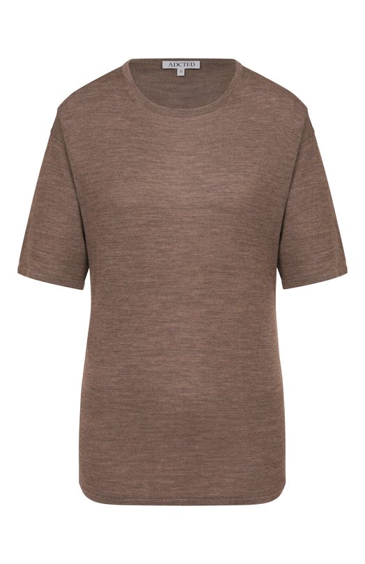 Футболка из шерсти и кашемира Addicted AD2549 Коричневый AD2549