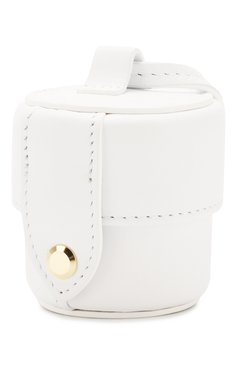 Женская сумка le micro vanity JACQUEMUS белого цвета, арт. 201AC15/58100 | Фото 3 (Ремень/цепочка: На ремешке; Размер: mini; Материал: Натуральная кожа; Сумки-технические: Сумки через плечо; Драгоценные камни: Проставлено; Материал сплава: Проставлено)