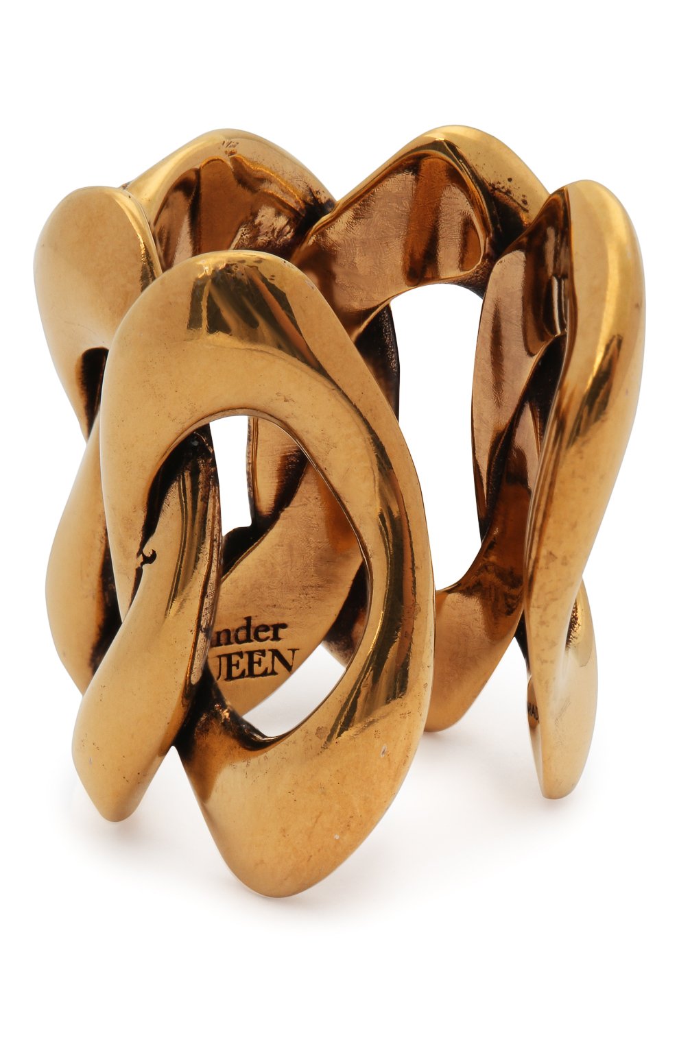 Кольцо ALEXANDER MCQUEEN золотого цвета по цене 46450 руб., арт. 650457/J160Z, фото 2 Кольцо ALEXANDER MCQUEEN, арт. 650457/J160Z, фото 2