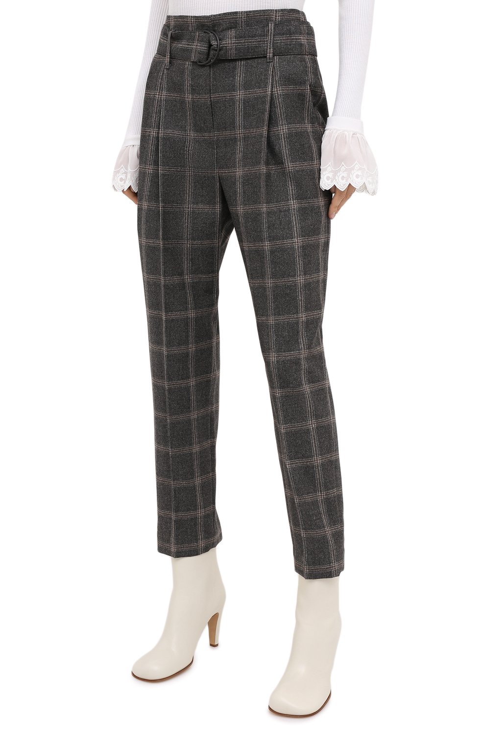 Шерстяные брюки BRUNELLO CUCINELLI, арт. MB573P7476, фото 4