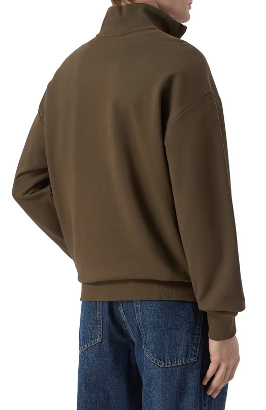 Хлопковый анорак HUGO Blue 50522367 Коричневый  50522367 Фото 4