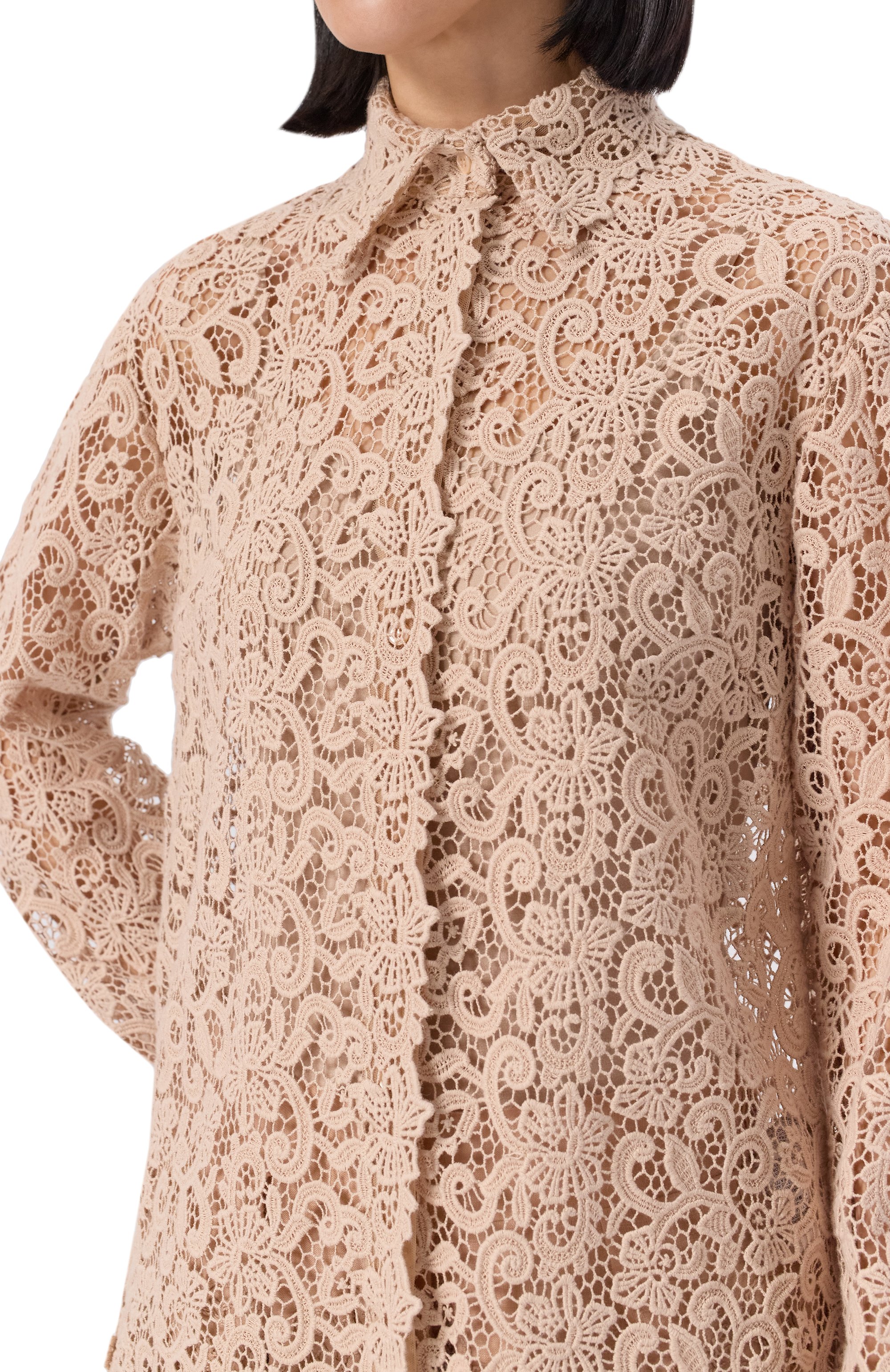 Хлопковая блузка ERMANNO SCERVINO, арт. D464K616HGJ, фото 5