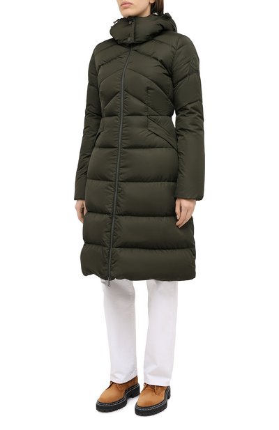 Пуховик MONCLER хаки цвета по цене 163000 руб., арт. F2-093-1D507-00-C0068, фото 4 Пуховик MONCLER, арт. F2-093-1D507-00-C0068, фото 4
