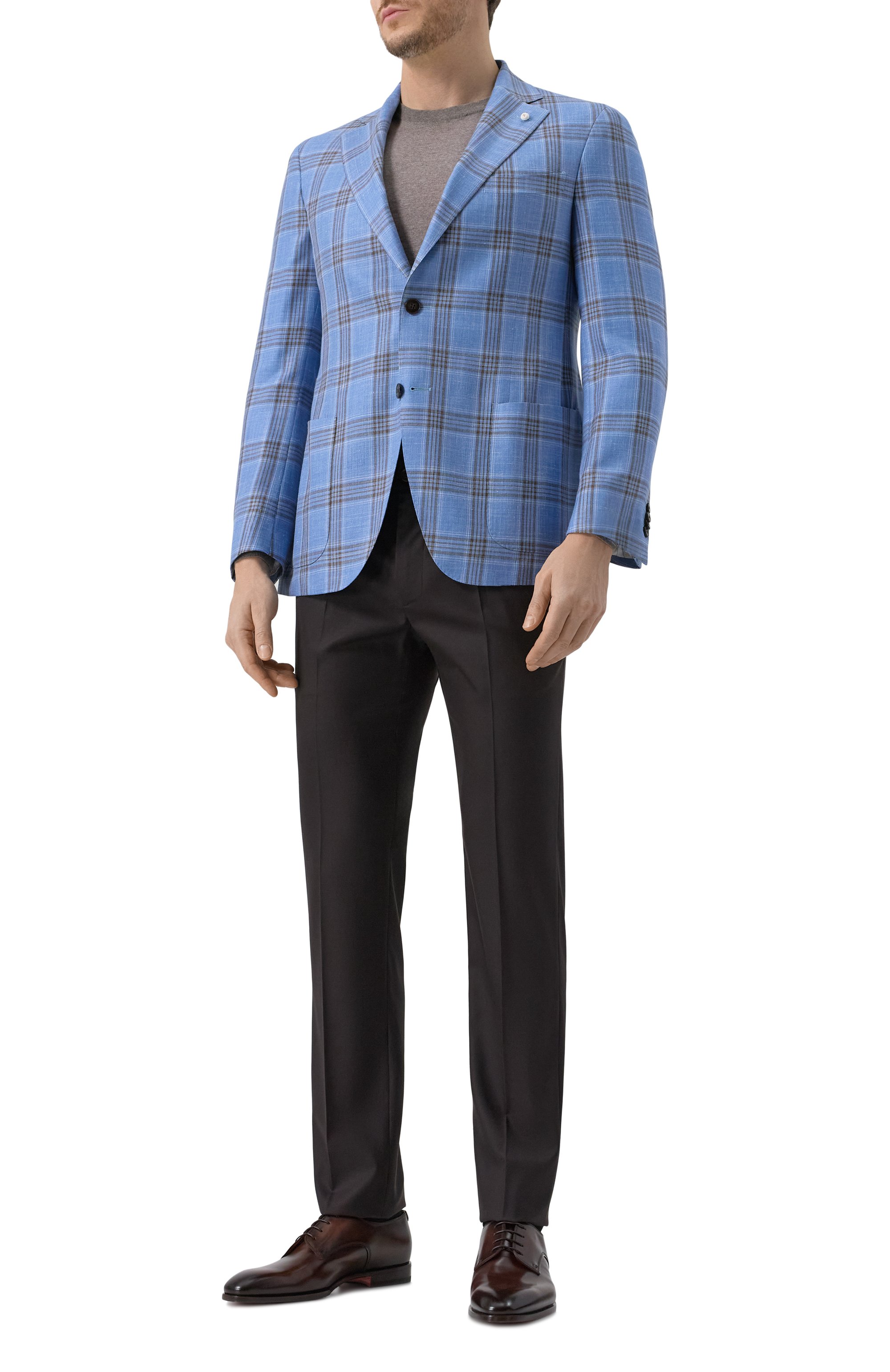 Кожаные дерби adrian SANTONI, арт. MCAG19026JC6BNTG, фото 2