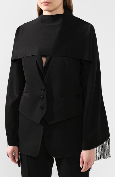 Шелковая накидка BURBERRY, арт. 8025625, фото 3