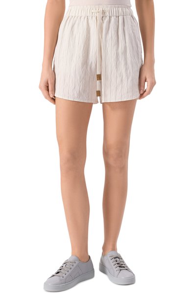 Шорты JACOB COHEN белого цвета по цене 46100 руб., арт. 25E P/JDM_N0019 001 T767A RW, фото 3 Шорты JACOB COHEN, арт. 25E P/JDM_N0019 001 T767A RW, фото 3