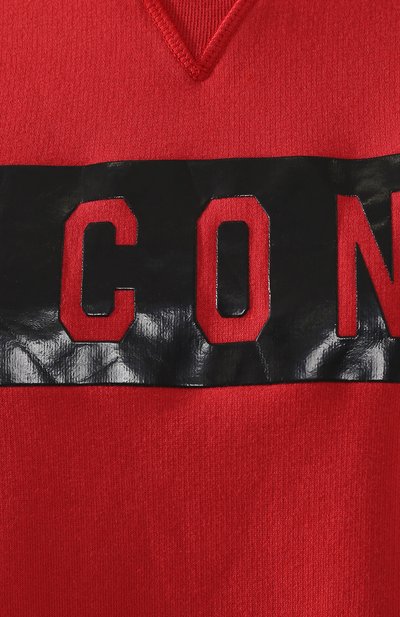 Хлопковый пуловер DSQUARED2 красного цвета по цене 41900 руб., арт. S75GU0195/S25030, фото 5 Хлопковый пуловер DSQUARED2, арт. S75GU0195/S25030, фото 5