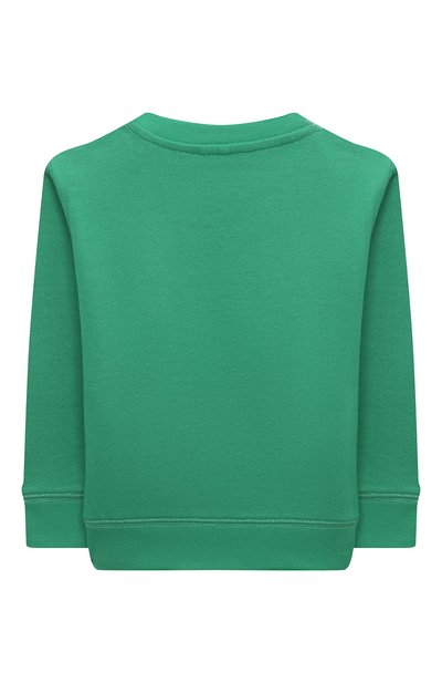 Хлопковый свитшот STELLA MCCARTNEY зеленого цвета по цене 6690 руб., арт. 8Q4TB0, фото 2 Хлопковый свитшот STELLA MCCARTNEY, арт. 8Q4TB0, фото 2