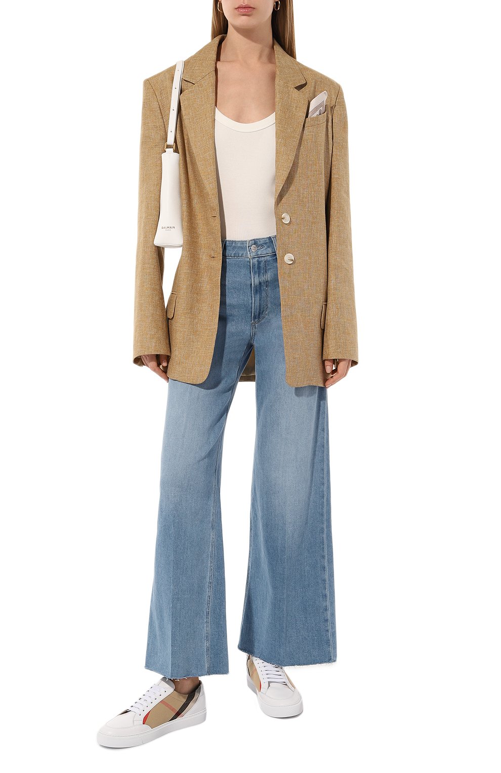 Комбинированные кеды BURBERRY, арт. 8056712, фото 2