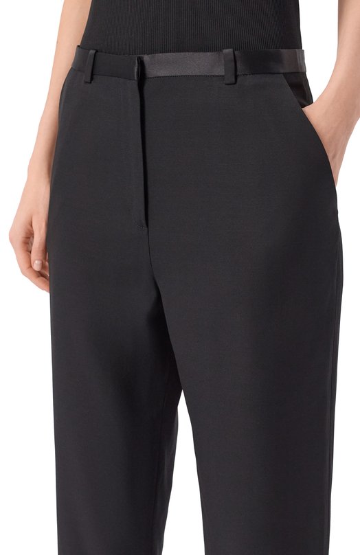 Брюки из вискозы и шерсти Loulou de Saison MAH0NEY Чёрный  MAH0NEY Фото 5