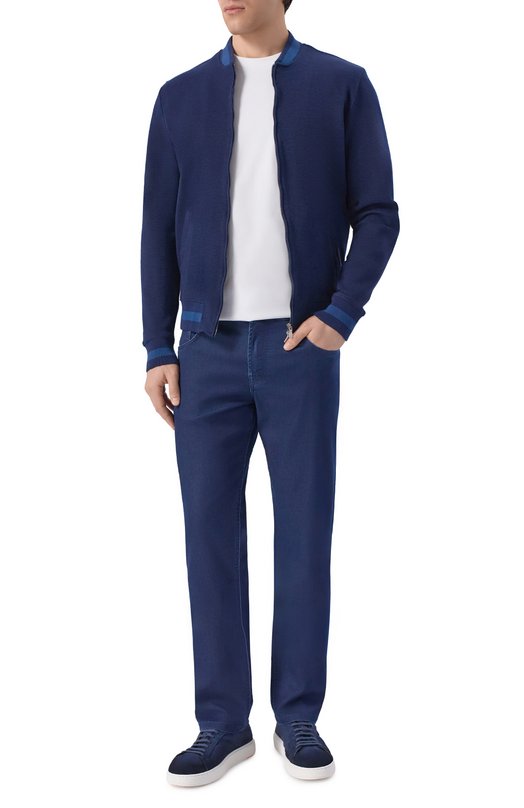 Хлопковая толстовка Gran Sasso 78114/76031 Синий  78114/76031 Фото 2