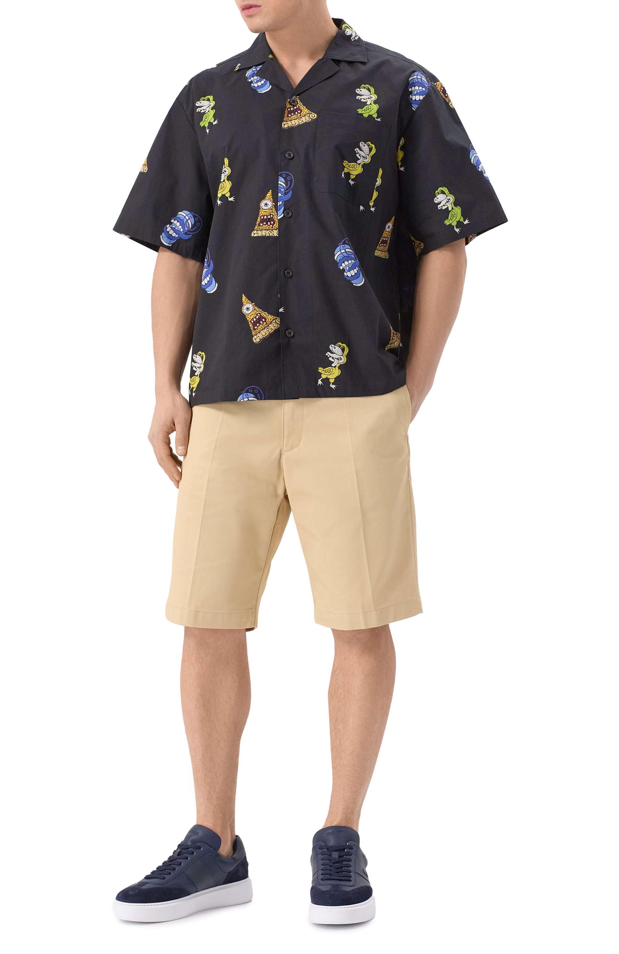 Хлопковая рубашка HUGO BLUE, арт. 50534201, фото 2