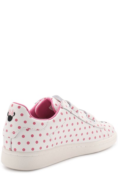 Кожаные кеды с застежками велькро и принтом MOA, арт. MDJ16/CHILD, фото 3