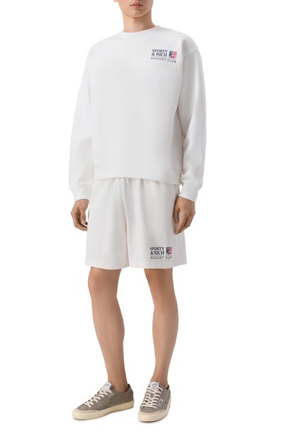 Хлопковый свитшот SPORTY AND RICH, арт. ST098710431WH01, фото 2