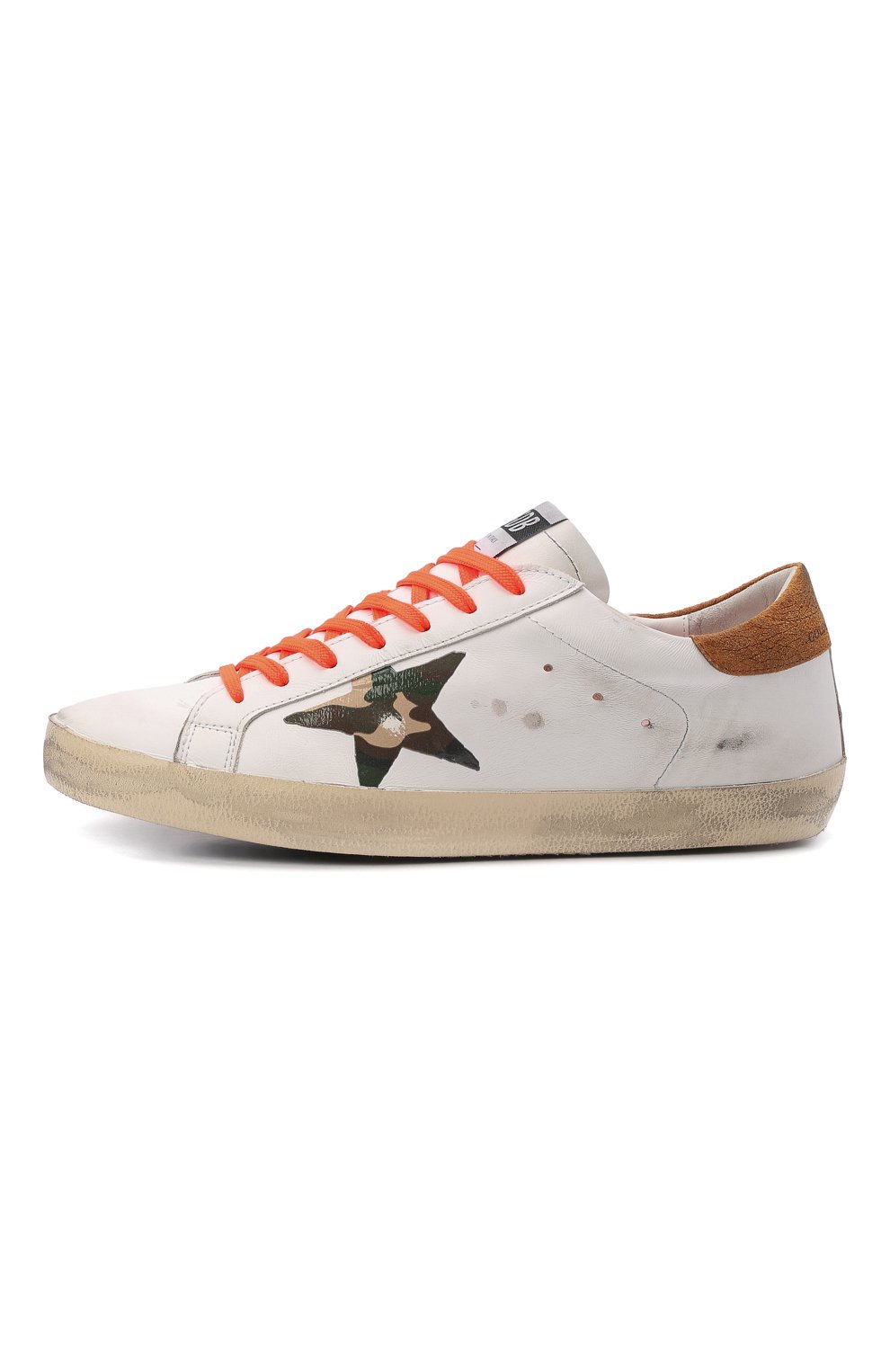 Кожаные кеды superstar GOLDEN GOOSE DELUXE BRAND, арт. GMF00270.F002550, фото 4
