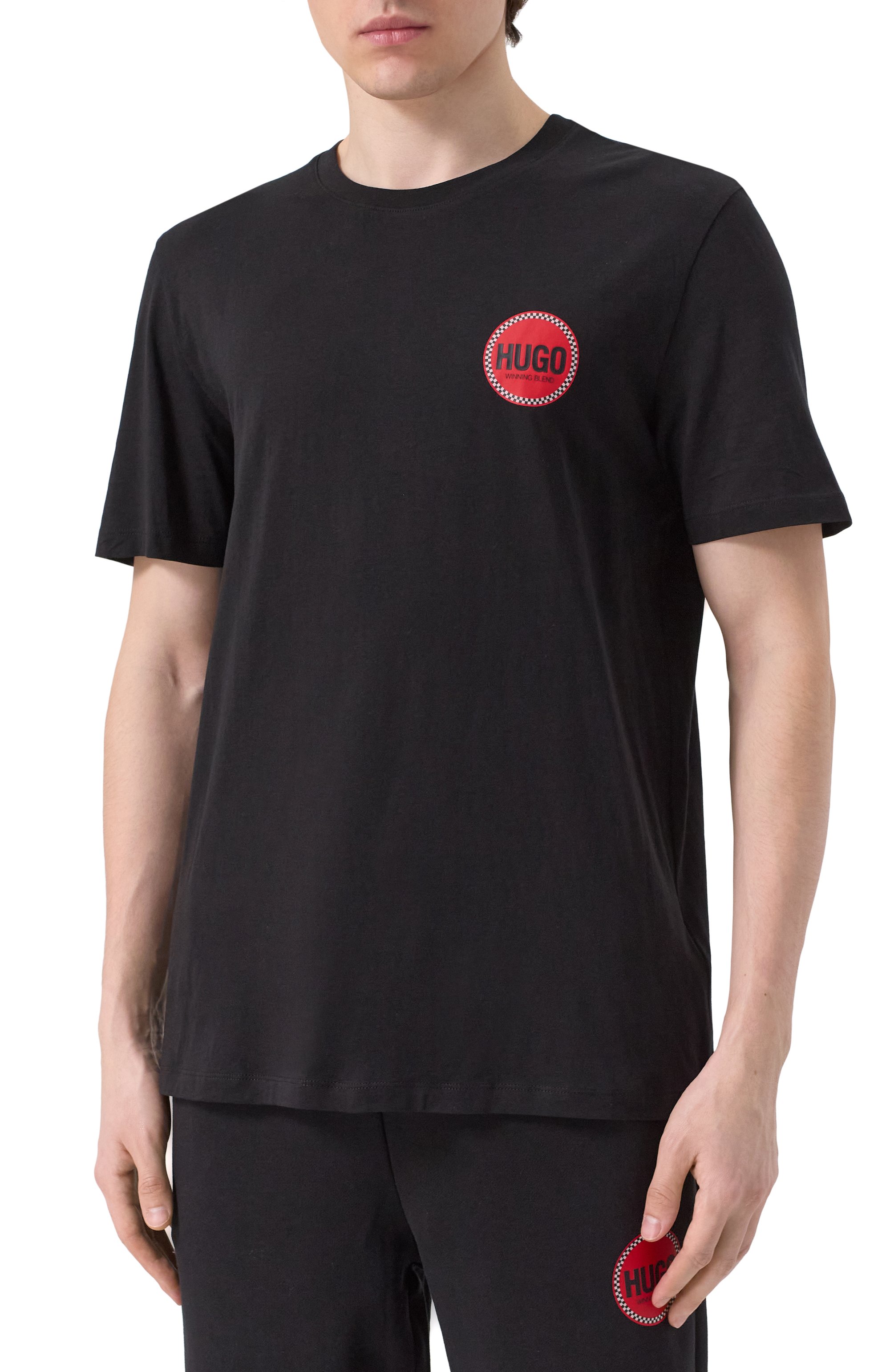 Хлопковая футболка HUGO, арт. 50530641, фото 3
