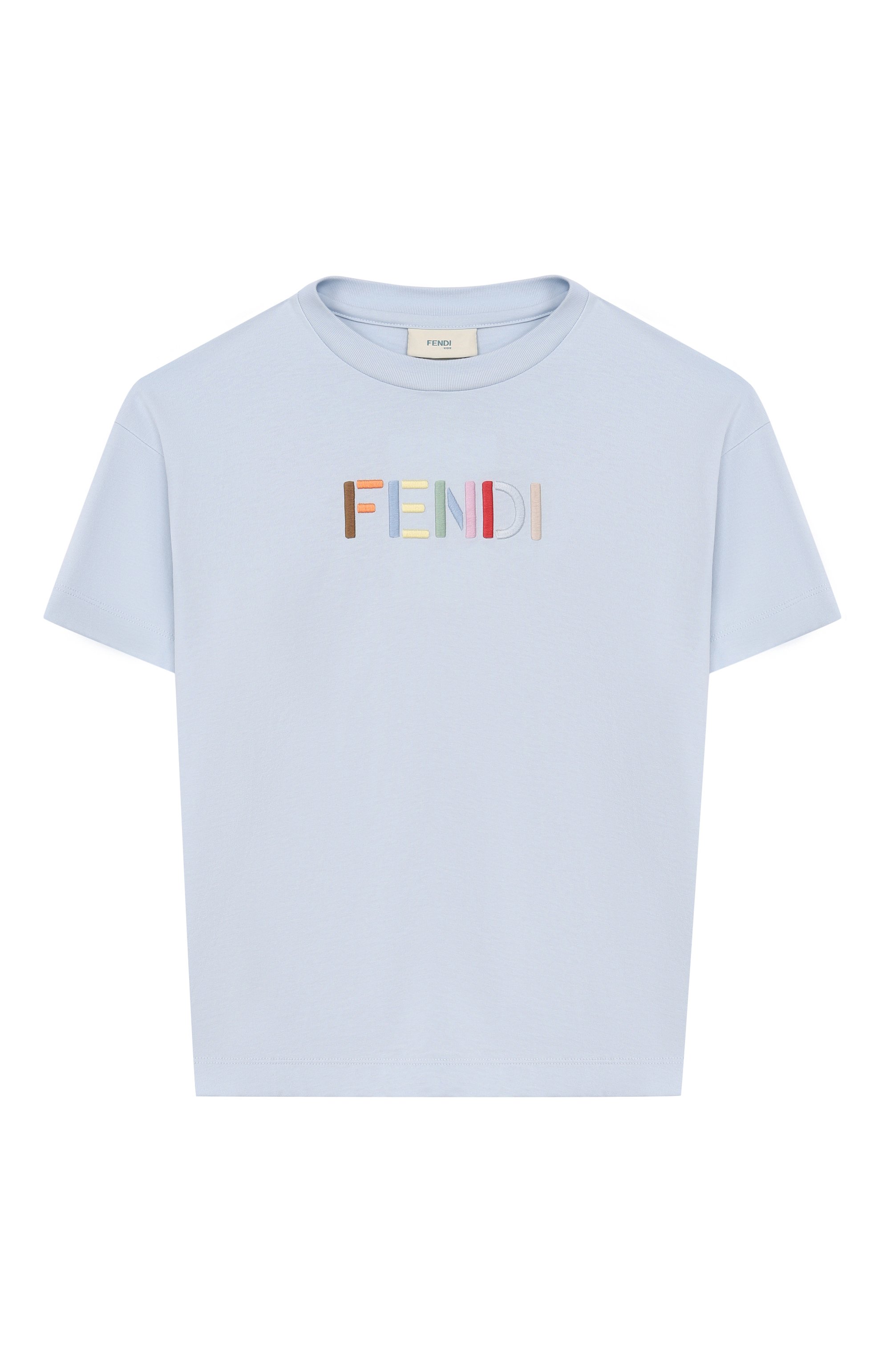 Хлопковая футболка FENDI, арт. JUI207/AY8D/8A-12+, фото 1