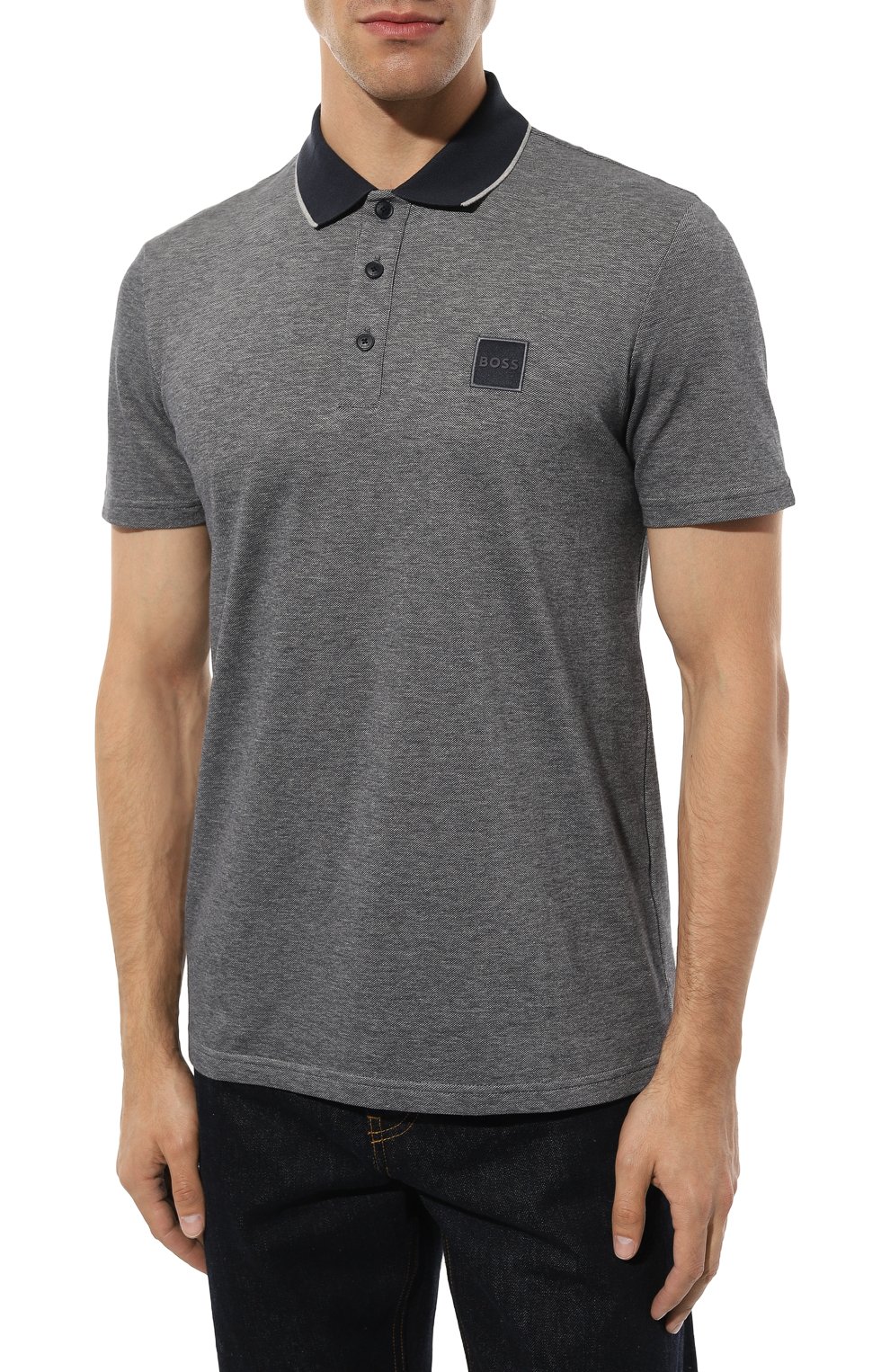 Хлопковое поло BOSS ORANGE, арт. 50497139, фото 3