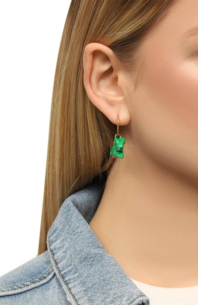 Серьги MARNI зеленого цвета по цене 45750 руб., арт. 0RMV0405A0 M2000, фото 2 Серьги MARNI, арт. 0RMV0405A0 M2000, фото 2