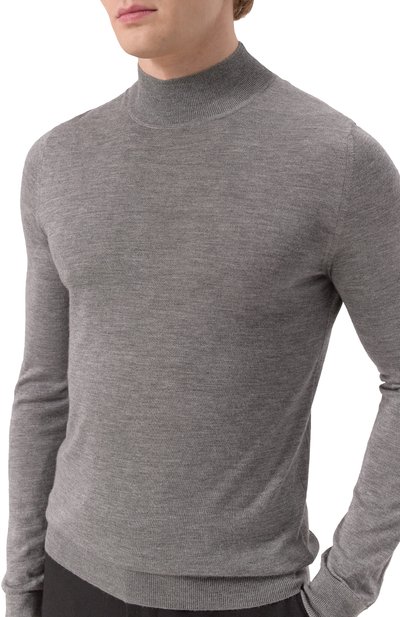 Водолазка из кашемира и шелка MVST серого цвета по цене 105000 руб., арт. BM18-306PLG0, фото 5 Водолазка из кашемира и шелка MVST, арт. BM18-306PLG0, фото 5