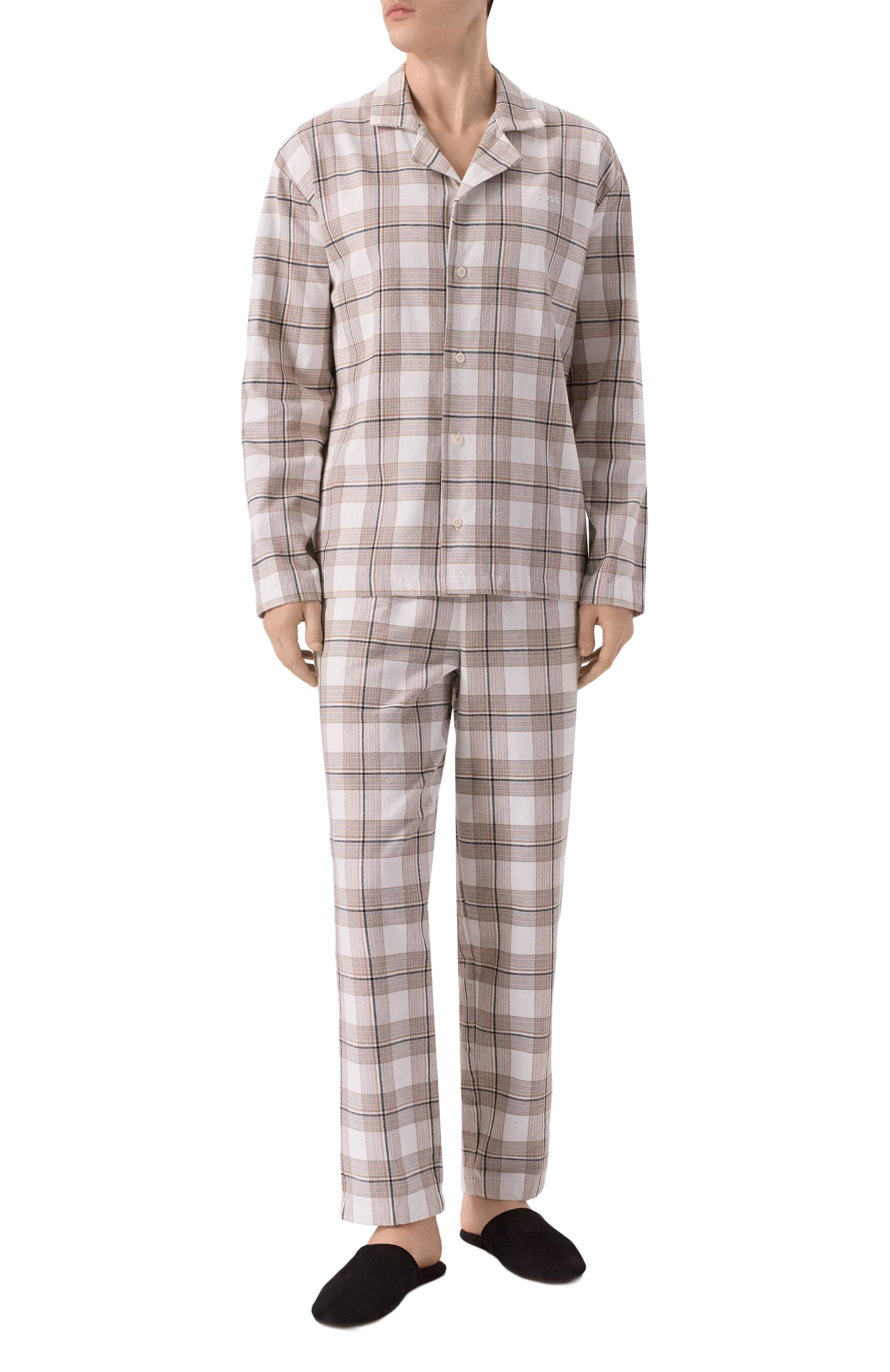 Пижама из хлопка и вискозы BOSS, арт. 50550756, фото 1