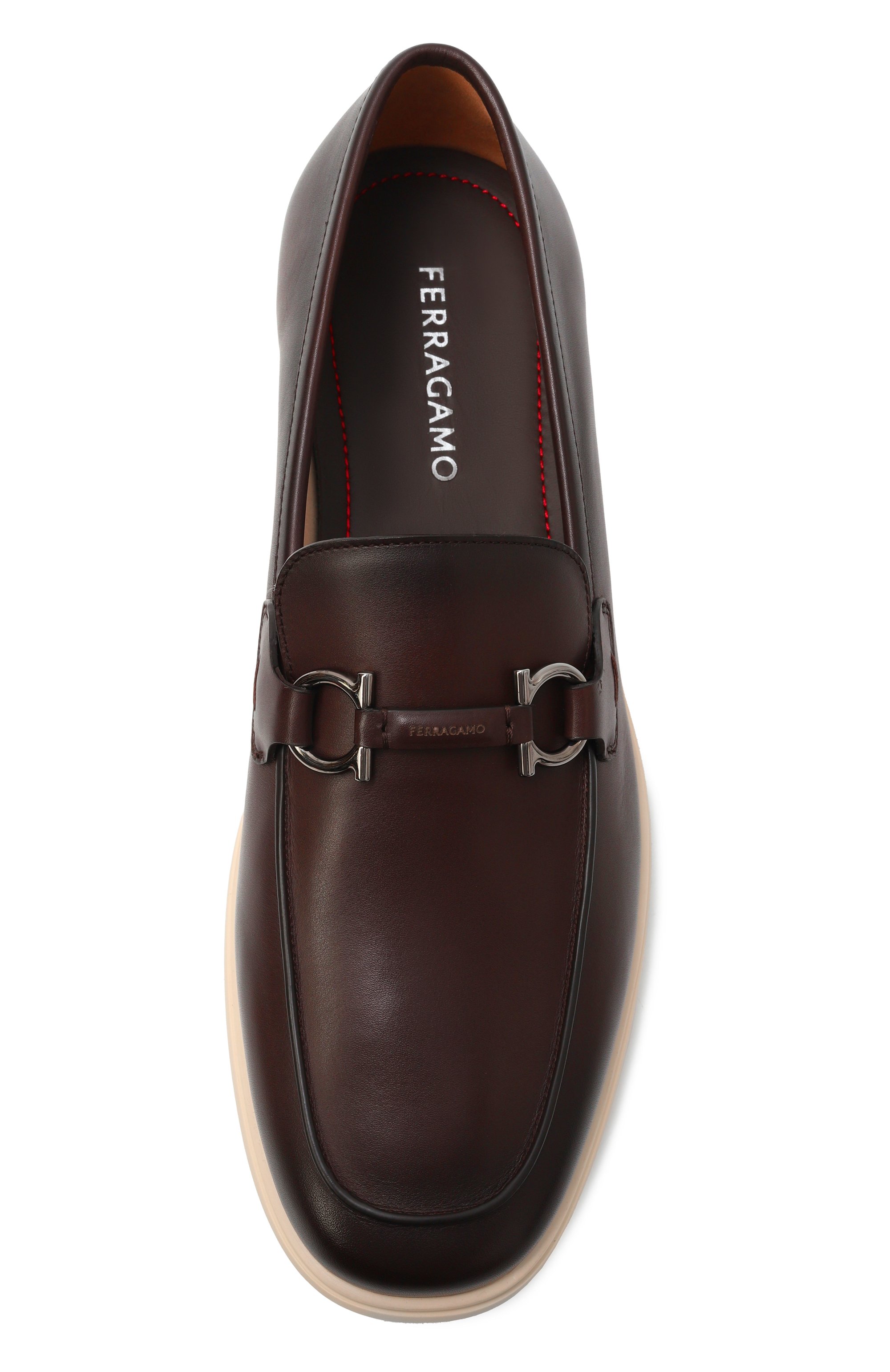 Кожаные лоферы FERRAGAMO, арт. 028298/778818, фото 6