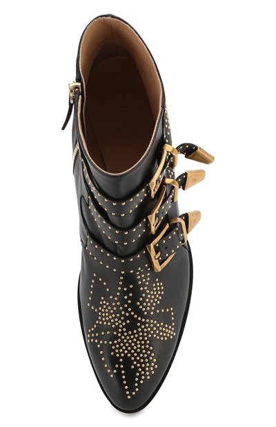 Кожаные казаки susanna CHLOÉ черного цвета по цене 118000 руб., арт. CHC16A13475, фото 5 Кожаные казаки susanna CHLOÉ, арт. CHC16A13475, фото 5