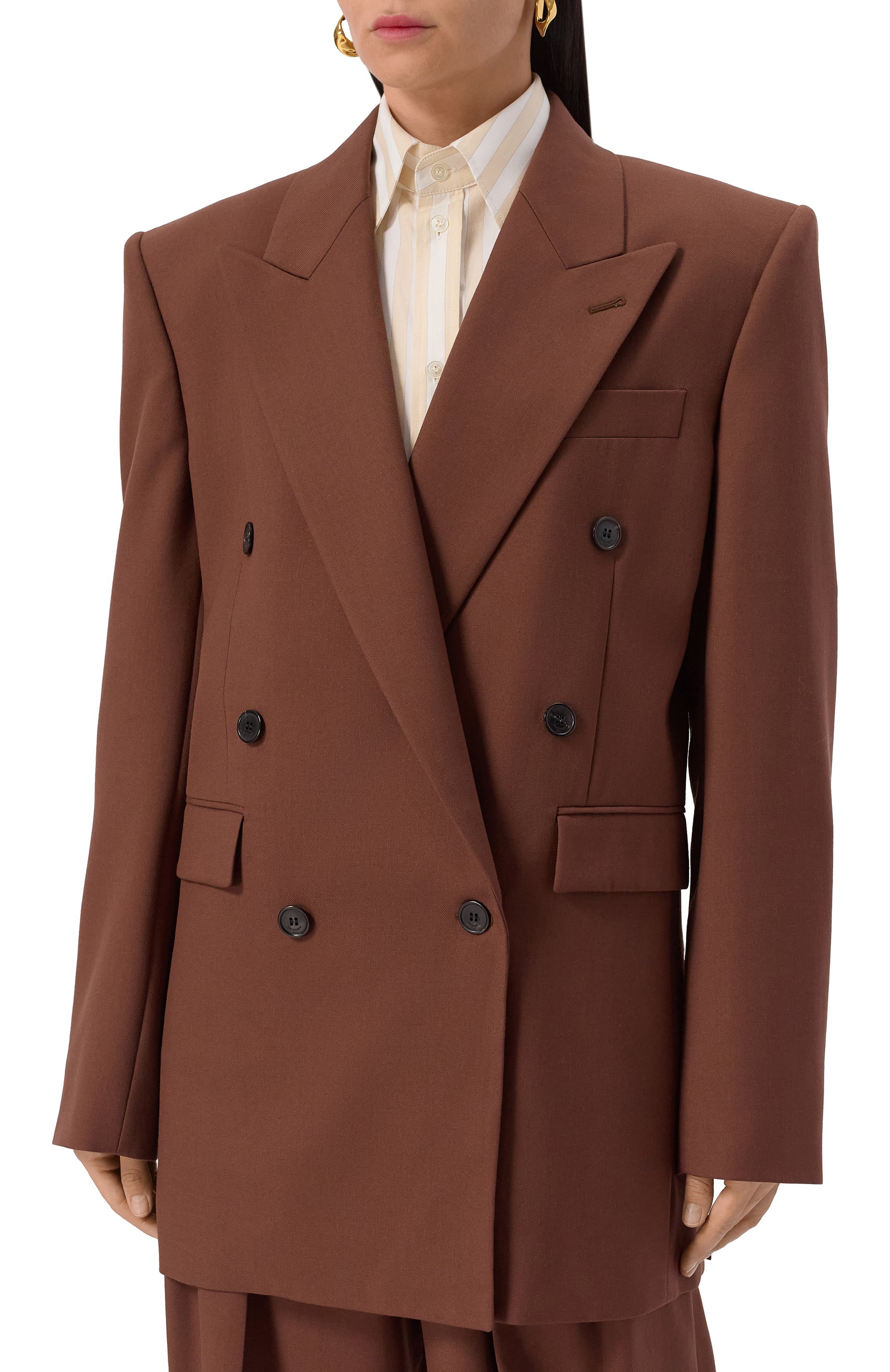 Шерстяной жакет SAINT LAURENT, арт. 823616/Y405W, фото 3