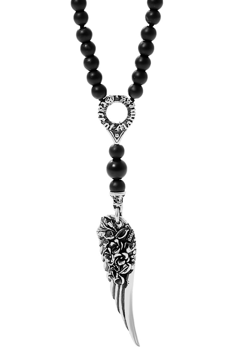 Мужского бидсы ангелы и демоны GL JEWELRY серебряного цвета, арт. PB505 | Фото 2 (Нос: Не проставлено; Региональные ограничения белый список (Axapta Mercury): Не проставлено; Материал: Серебро, Камень)
