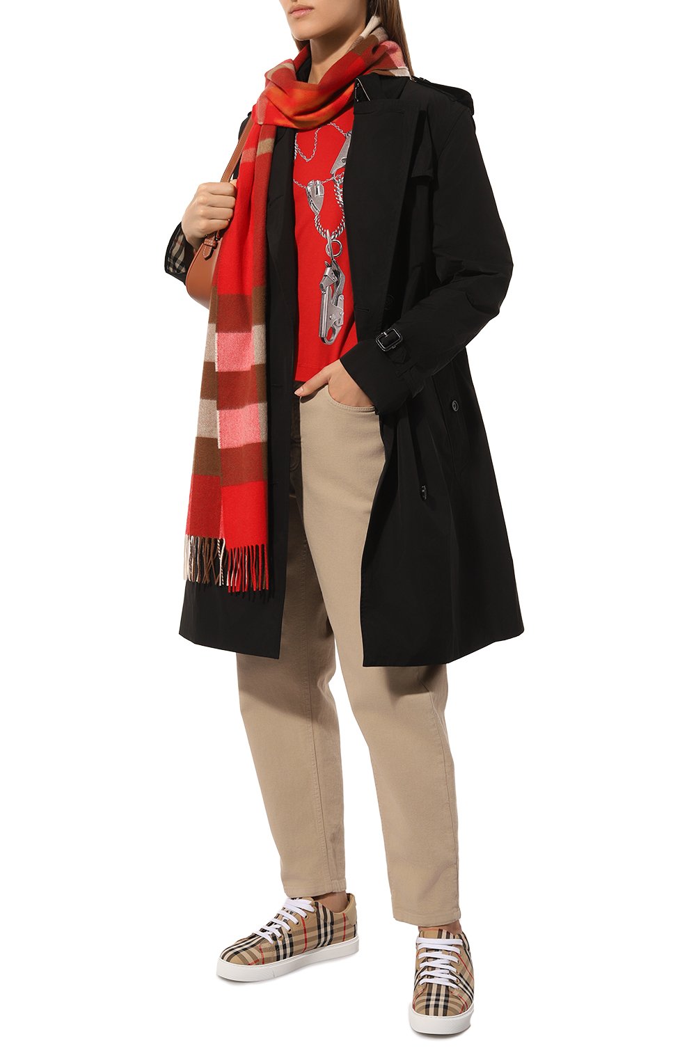 Хлопковая футболка BURBERRY, арт. 8088218, фото 2