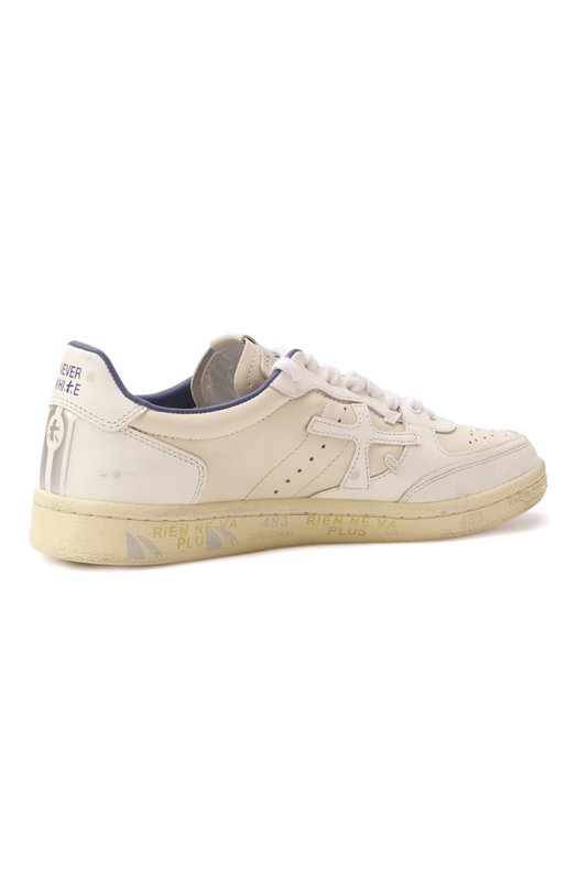 Кожаные кеды Bskt Clay Premiata BSKTCLAD/VAR 7515 Кремовый  BSKTCLAD/VAR 7515 Фото 5