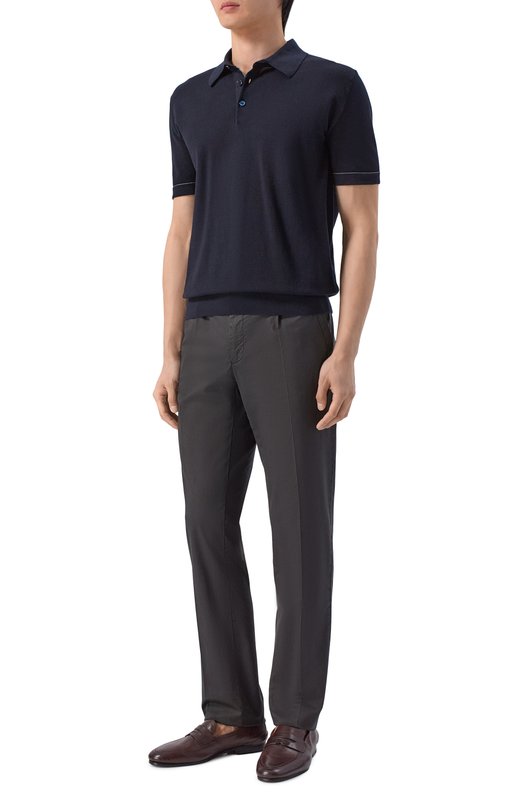 Брюки из лиоцелла и хлопка Stefano Ricci M1T6100090/PACT1Q Чёрный  M1T6100090/PACT1Q Фото 2