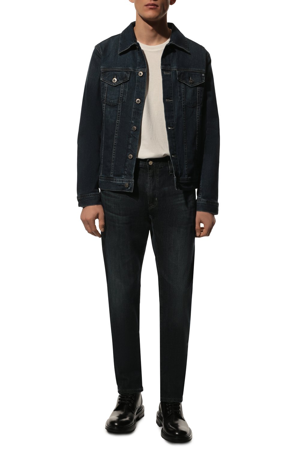 Джинсовая куртка dart AG ADRIANO GOLDSCHMIED темно-синего цвета по цене 45750 руб., арт. 4444LED/GRAN/MX, фото 2 Джинсовая куртка dart AG ADRIANO GOLDSCHMIED, арт. 4444LED/GRAN/MX, фото 2