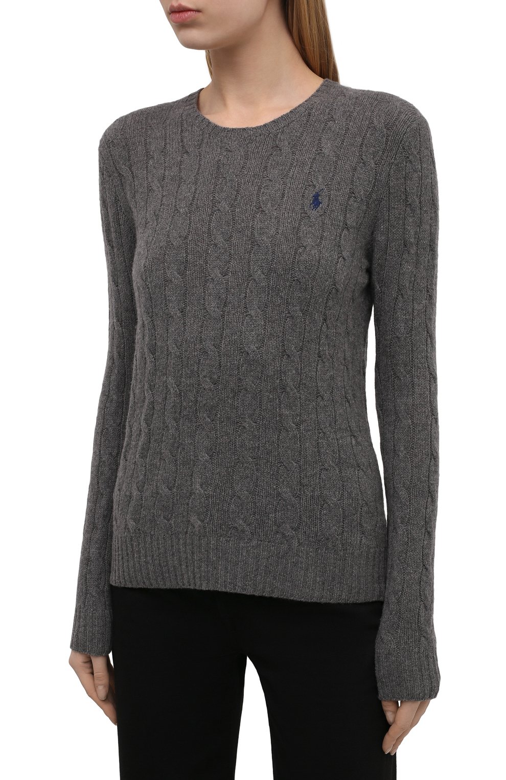 Шерстяной пуловер POLO RALPH LAUREN серого цвета по цене 21800 руб., арт. 211525764, фото 3 Шерстяной пуловер POLO RALPH LAUREN, арт. 211525764, фото 3