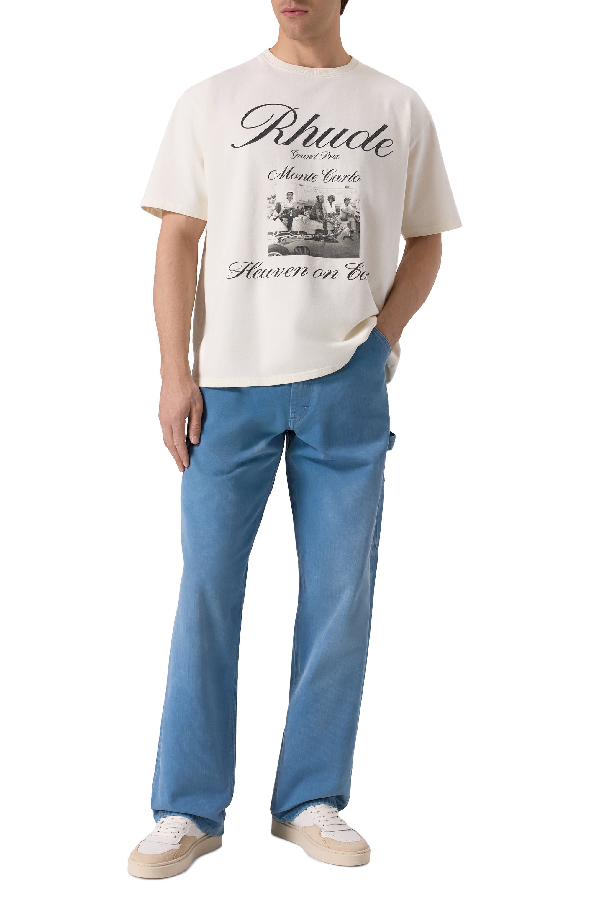 Хлопковая футболка RHUDE, арт. RHSS25TT07012, фото 2