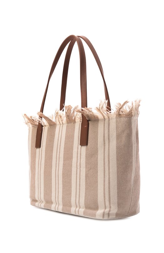 Сумка City medium MC2 Saint Barth CBMF001-00589L/CITY BAG MID FRINGE Бежевый  CBMF001-00589L/CITY BAG MID FRINGE Фото 4