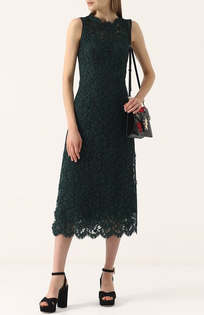 Текстильные босоножки keira на устойчивом каблуке и платформе DOLCE & GABBANA, арт. CR0567/AH928, фото 2