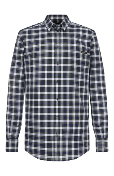 Мужская хлопковая рубашка DOLCE & GABBANA, арт. G5JZ9T/FQ5M5