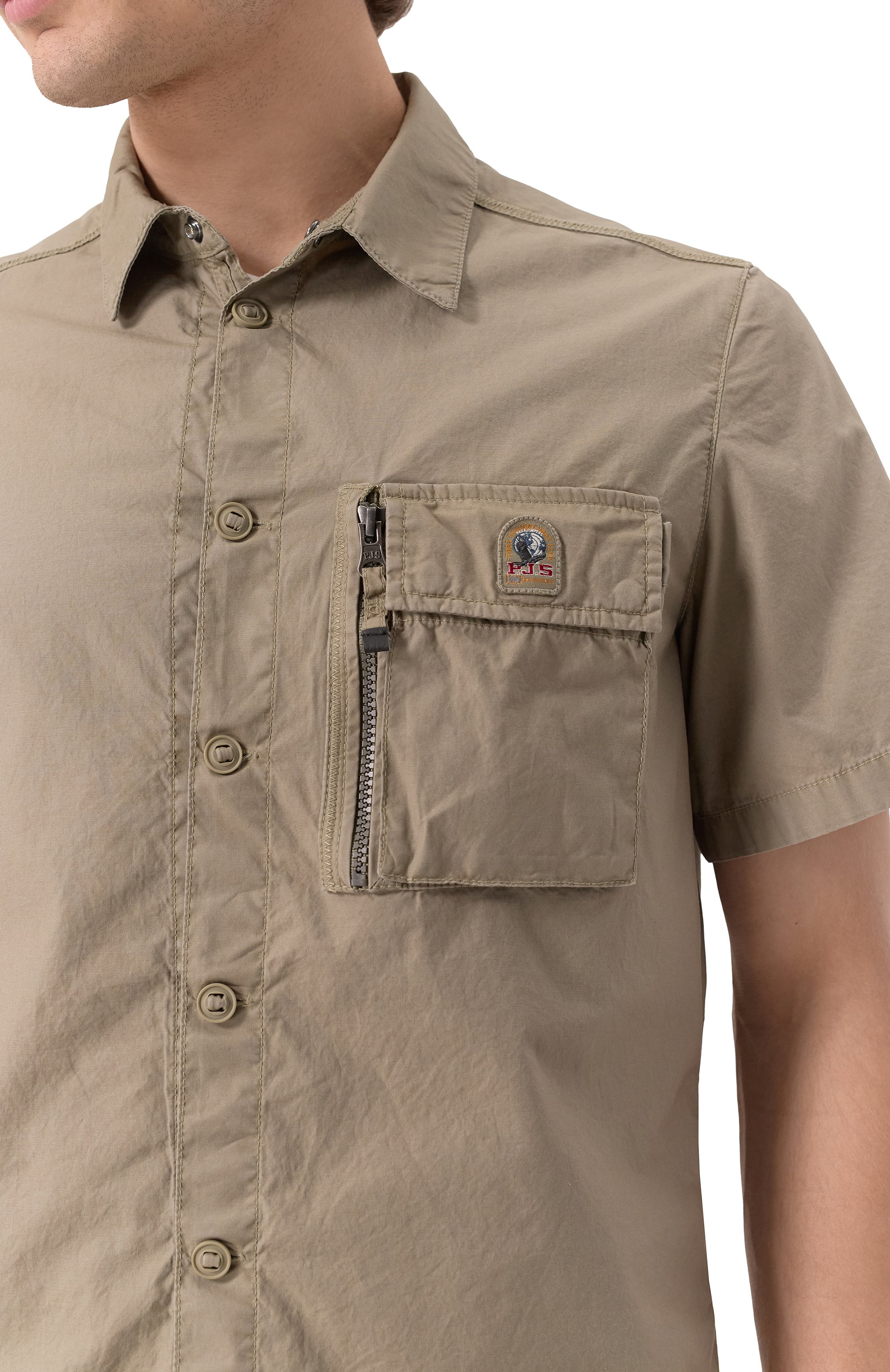 Хлопковая рубашка PARAJUMPERS, арт. PMSITW01, фото 5