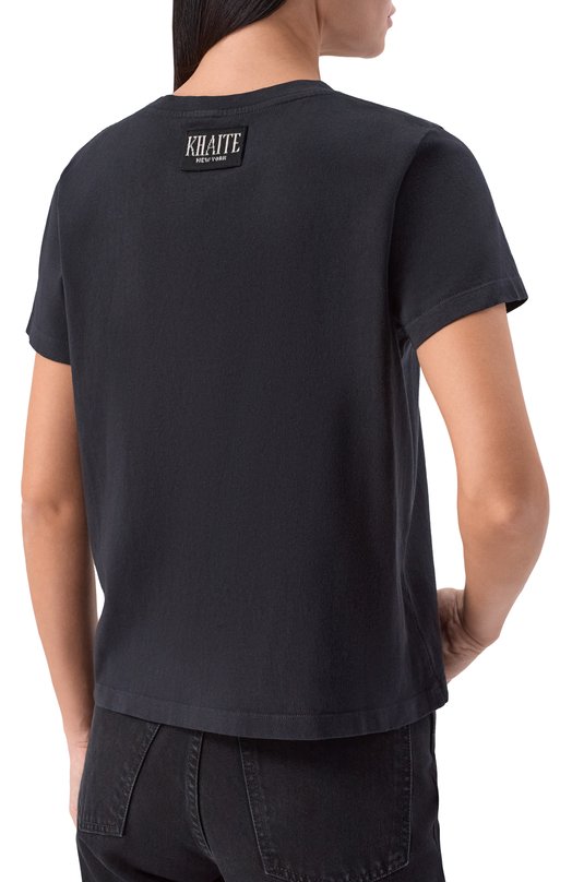 Хлопковая футболка Khaite 2266138/EMMYL0U Чёрный  2266138/EMMYL0U Фото 4
