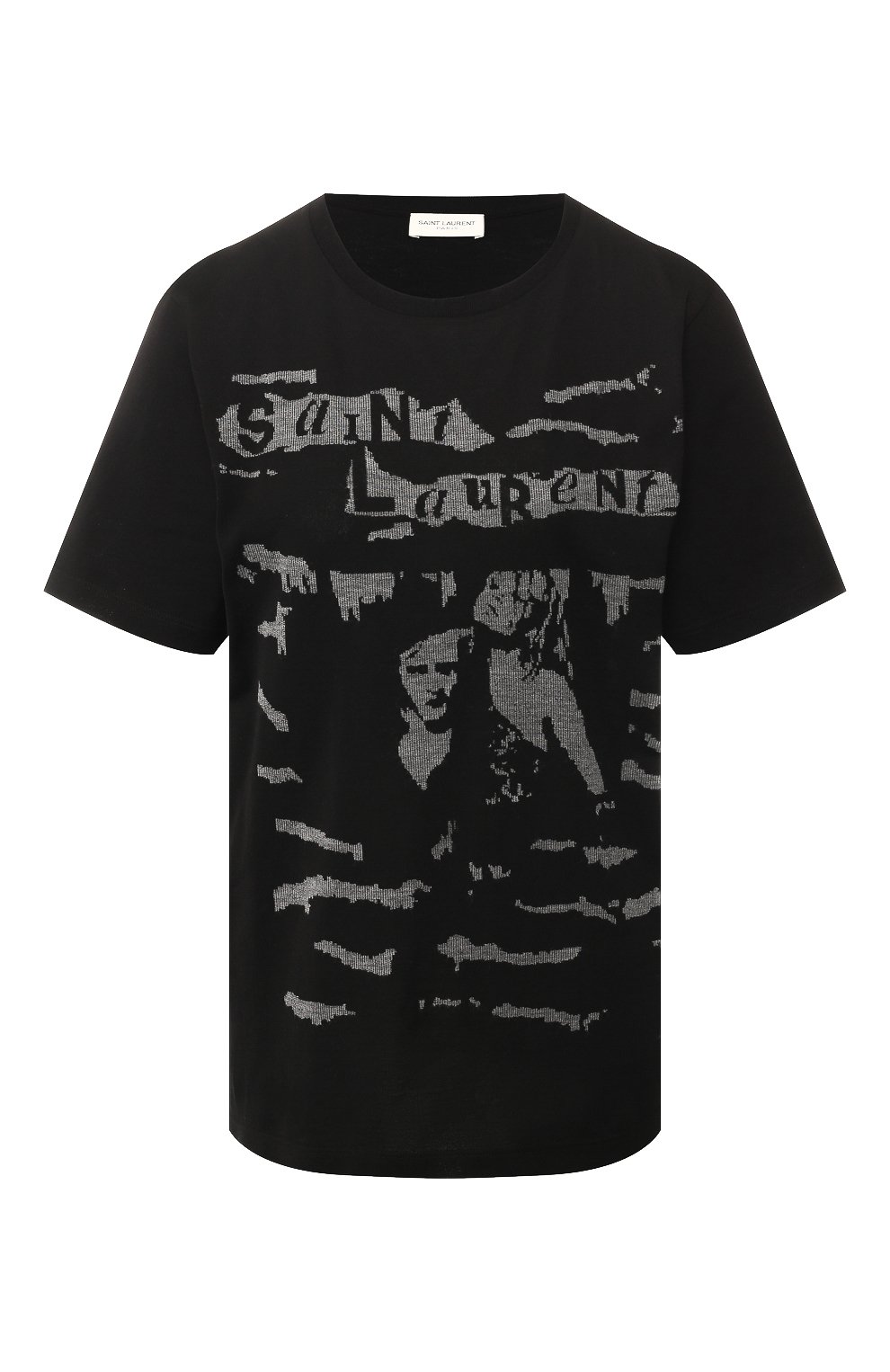 Хлопковая футболка SAINT LAURENT, арт. 596572/YB0F2, фото 1
