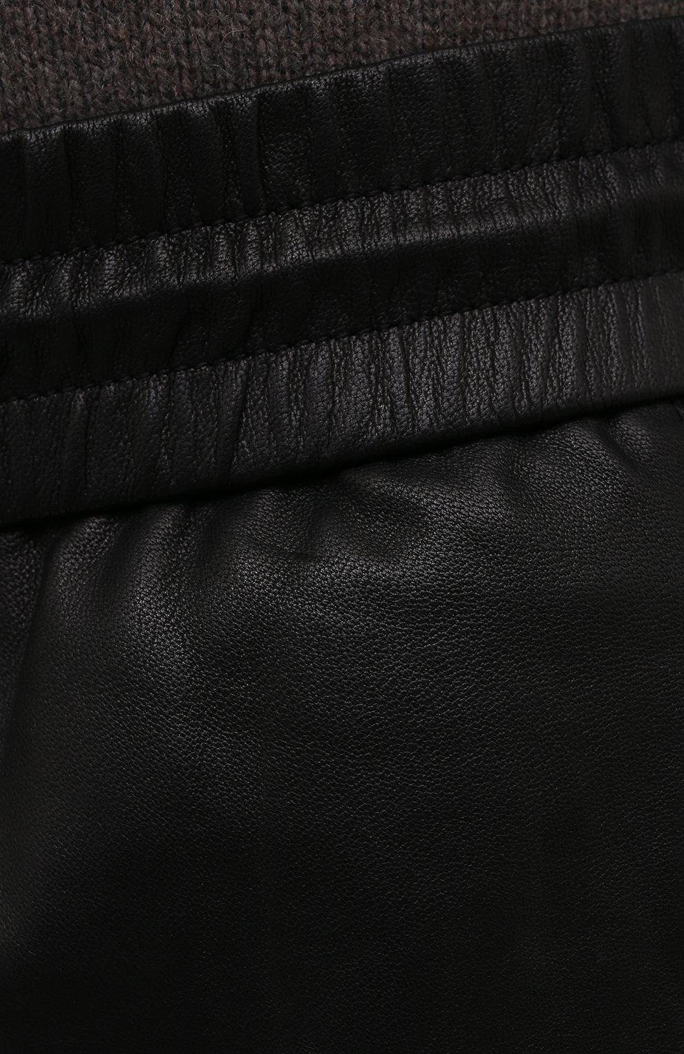 Кожаные джоггеры SAINT LAURENT, арт. 664566/YC2MS, фото 5