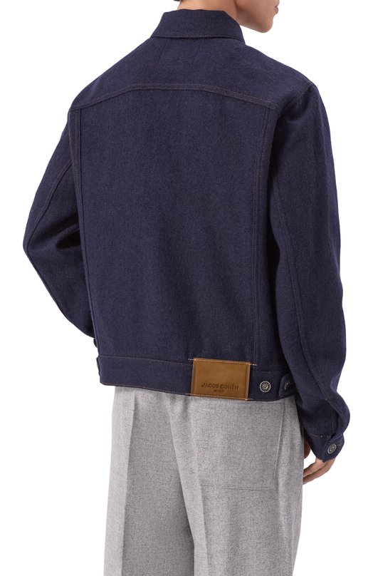 Шерстяная куртка-рубашка Jacob Cohen JUM_H0076 082 T806A RW Синий  JUM_H0076 082 T806A RW Фото 4