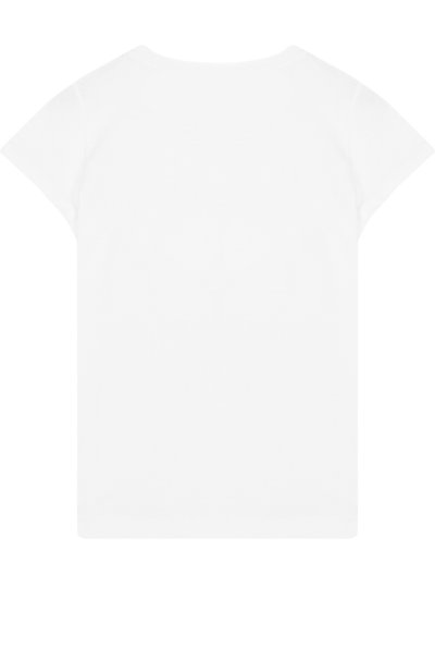 Хлопковая футболка с принтом и пайетками SIMONETTA, арт. 1I8141/IX100/12-16, фото 2