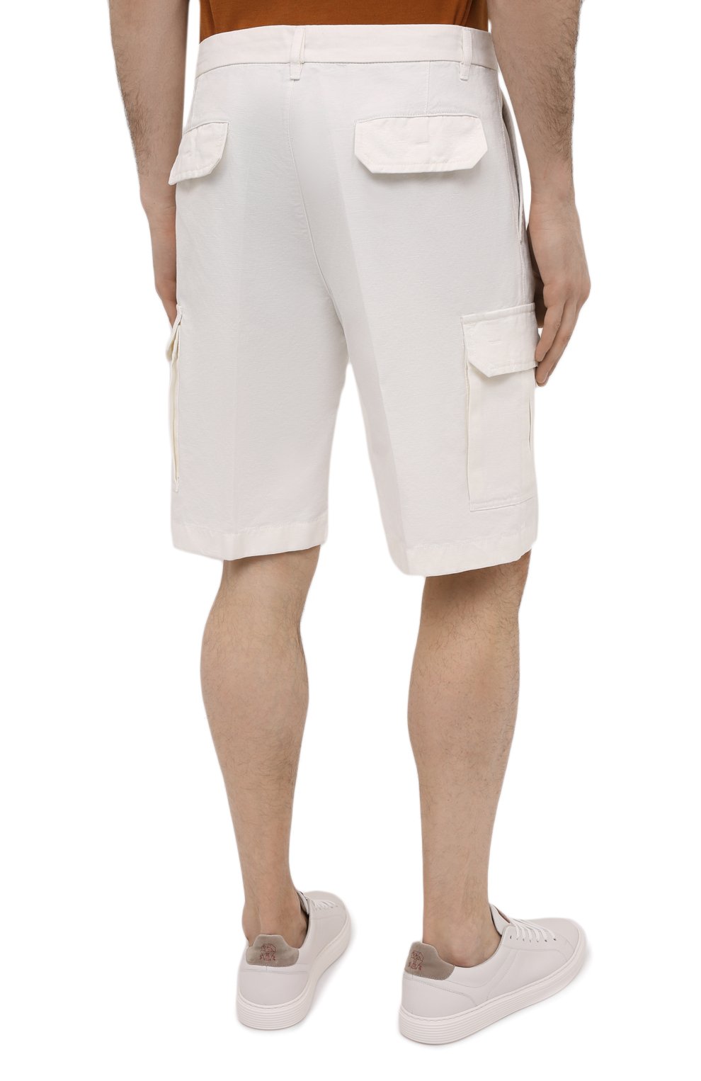 Шорты из хлопка и льна LORO PIANA, арт. FAL6339, фото 4