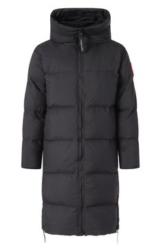 Мужская пуховик lawrence CANADA GOOSE черного цвета, арт. 2800M | Фото 1 (Рукава: Длинные; Материал подклада: Синтетический материал; Материал утеплителя: Пух и перо; Длина (верхняя одежда): До колена; Мужское Кросс-КТ: пуховик-длинный; Стили: Кэжуэл; Материал внешний: Синтетический материал)