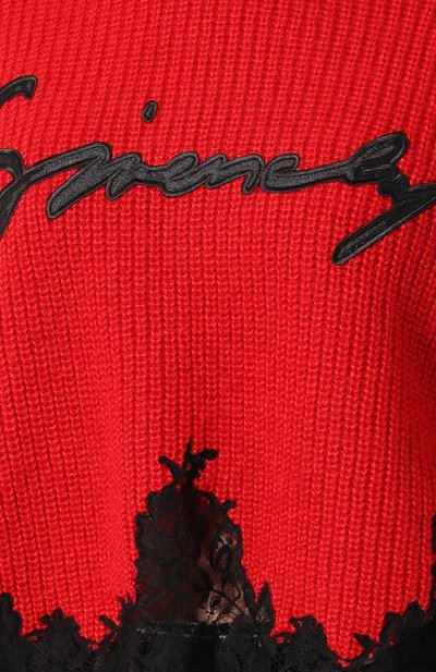 Свитер GIVENCHY красного цвета по цене 99500 руб., арт. BW90764Z53, фото 5 Свитер GIVENCHY, арт. BW90764Z53, фото 5