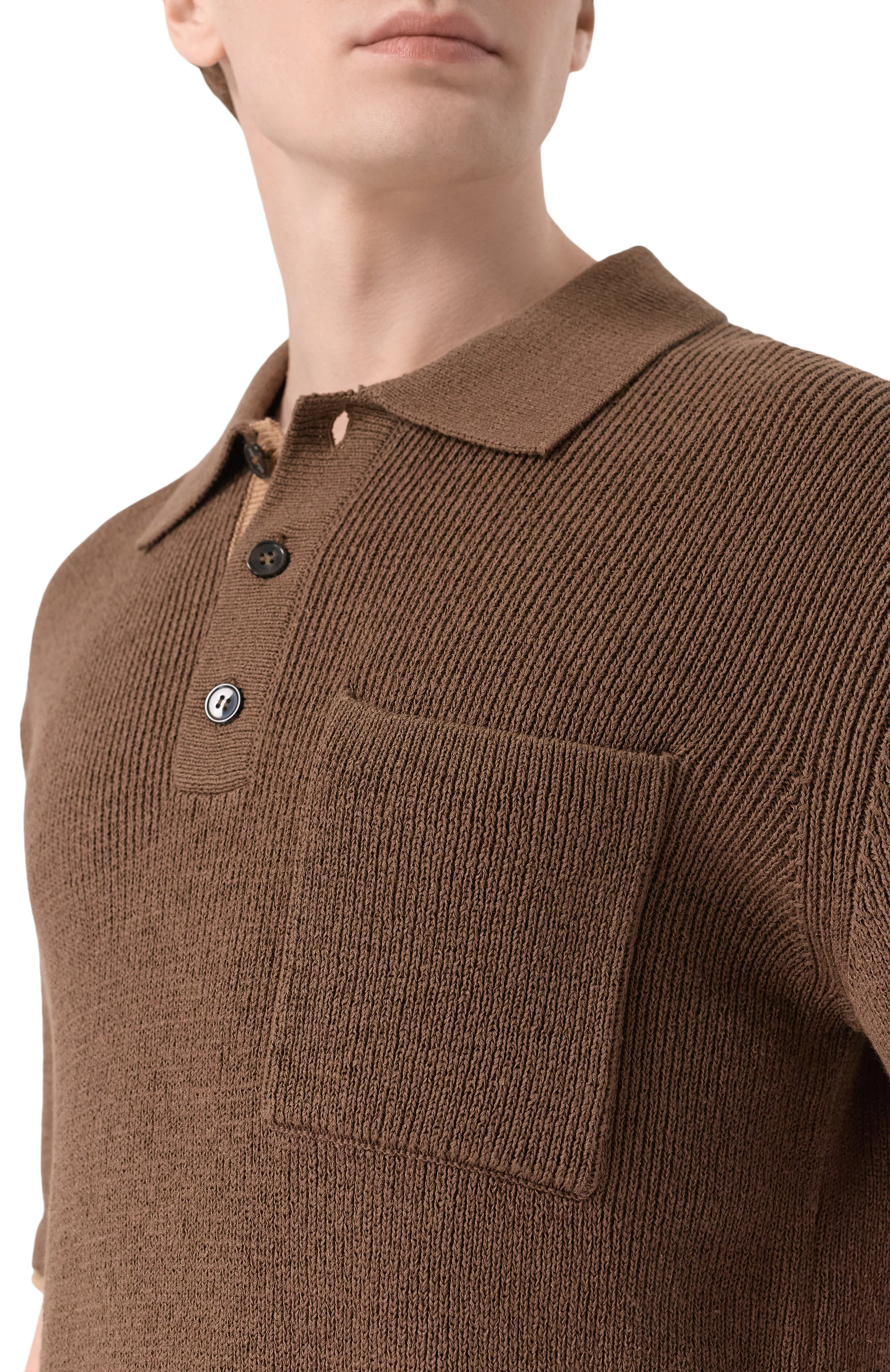 Поло изо льна и хлопка 12 STOREEZ, арт. 137209, фото 5